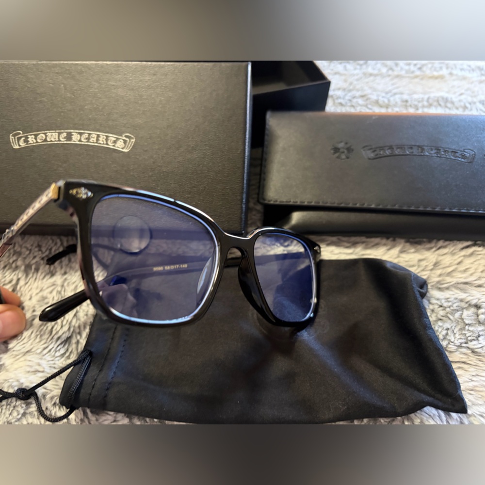 Chrome Hearts Black Rectangular Eyewear - image 2